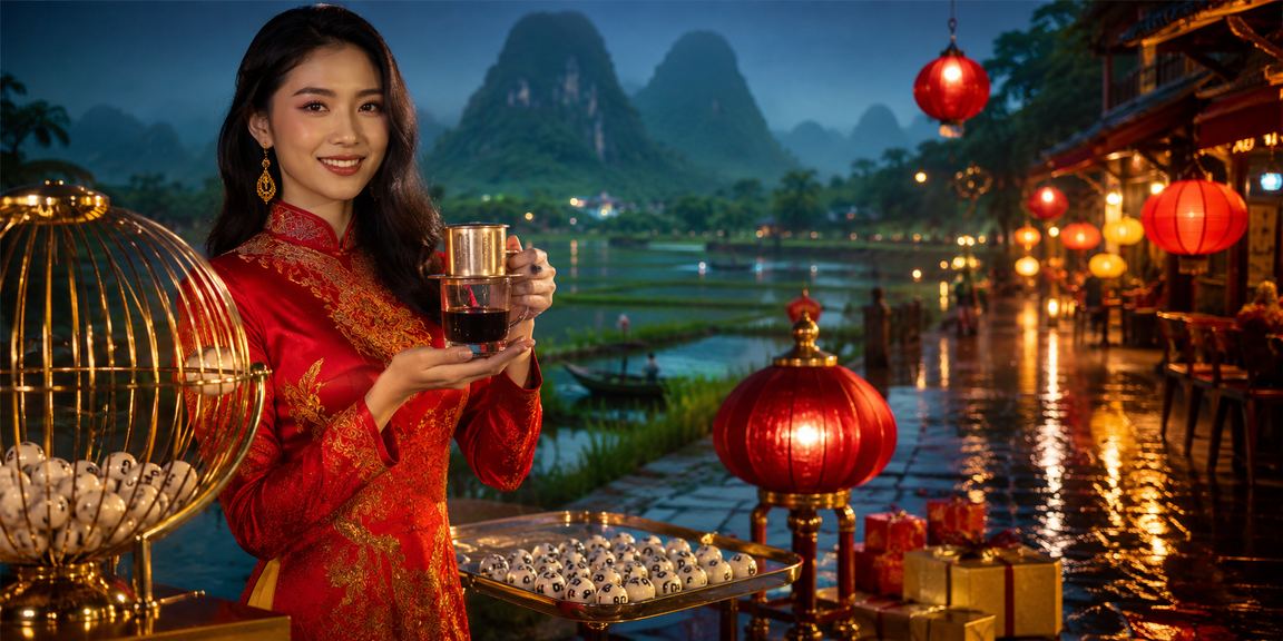 Người chơi đọc tỷ lệ kèo tại quán cà phê Ninh Bình